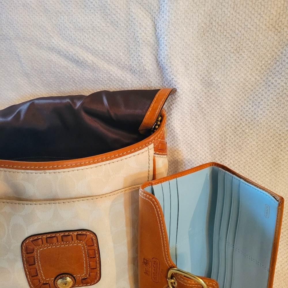 Coach Saddlebag with matching wallet